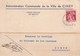 DDW 945  --  Carte Privée TP Cérès CINEY 1937 - Entete Et Cachet (verso) De La Ville De CINEY - 1932 Ceres Und Mercure