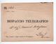 ENVELOPPE "DISPACCIO TELEGRAFICO" Avec ETIQUETTE "UFFIZIO DI LIVORNO" - ...-1850 Voorfilatelie