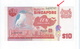 Rare ! Banknote - Singapore $10 Bird Series Aligned Cutting Error C68/468743 (#170) UNC - Singapore
