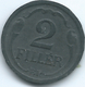 Hungary - Regency - 2 Fillér - 1944 BP - KM519 - Zinc Coin - Ungheria