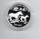 DJIBOUTI 100 DJF 1994 ZILVER  PROOF ENDANGERED WILDLIFE ZEBRA'S - Dschibuti