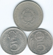 Hungary - 5 Forint - 1967 (KM576) 1978 (KM594) & 1989 (KM635) - Ungheria