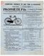 VP17.035 - Document / Pub - Fournitures Générales Pour Vélocipèdie ( Vélo ) PROPHETE Fils à SAINT BONNET DE ROCHEFORT - Sports & Tourisme