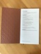 QATAR AIRWAYS BUSINESS CLASS MENU  DOH-EUR/JC/HBMS/CY4-V1 - Menus