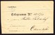 Um 1880 Telegramm Couvert Mit Telegraphenstempel Campfer. Waagerechte Archivfalten - Telégrafo