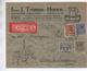 1935 - ENVELOPPE EXPRES De HOORN Pour LONS LE SAUNIER (JURA) - Postal History