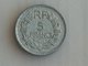 France 5 Francs LAVRILLIER, ALUMINIUM 1945 - Autres & Non Classés