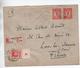 1924 - ENVELOPPE RECOMMANDEE De 'S GRAVENHAGE Pour LONS LE SAUNIER (JURA) - Postal History