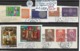 ANDORRA ʘ 1957/1975 EUROPA CEPT, ANDORRA FRANCESE, 5 SERIE COMPLETE Su FRAMMENTO - Used Stamps