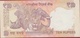Reserve Bank Of India Mahatma Gandhi Ten 10 Rupees Tiger Rino Elephant Rinoceros Bankbiljet Billet Banknote - Indien