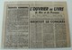 Journal L'ouvrier Du Livre De Nice Et De Provence 1961 N°133 Nouvelle Série - 1950 à Nos Jours