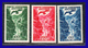 1955 - 1957 - Andorra F. - Scott Nº C 2 - C 4 - MNH - AN- 195 - 03 - Airmail