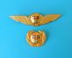 SAS ( Scandinavian Airlines ) - Beautifull Lot Of 2. Old Large Enameled Pilot Wings Badge * Sweden Norway Denmark RRR - Badges D'équipage