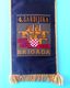 4. GARDIJSKA BRIGADA (Pauci - Split) - Croatia Army OLD LARGER Pennant * Flag Croatie Armee Kroatien Croazia Croacia - Drapeaux