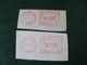 ARGENTINE- 1995-1996- 2  Vignettes   D'affranchissement  " SUC 38 (B)  1438- 001.25 "               Net 2 Euros Le Lot - Automatenmarken (Frama)