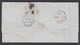 GB 1d Red Imperf CL 1846 Cover London IS #1 To Keighley 0217 - Storia Postale