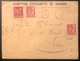 Lettre Recommandé à 0fr 70c Sage/Mouchon N°104 & 116 X2 De Douéra Algérie Pour Lyon RR - 1898-1900 Sage (Type III)