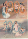 Fantaisie - Bonne Année 1906 - Lot De 2 Cartes Luxes Artistiques - Gaufrées - Femmes