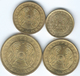 Kazakhstan - 1993 - 5, 10, 20 & 50 Tyin - Brass-plated Zinc (KMs 2-5) - Kazajstán