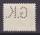Denmark Perfin Perforé Lochung (G20) 'G.K.' Gentofte Kommune, Charlottenlund Chr. X. Stamp (2 Scans) - Variedades Y Curiosidades