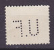 Denmark Perfin Perforé Lochung (U04) 'U.F.' Københavns Understøttelsesforening, København Wellenlinien Stamp (2 Scans) - Plaatfouten En Curiosa