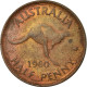 Monnaie, Australie, Elizabeth II, 1/2 Penny, 1960, TB, Bronze, KM:61 - ½ Penny