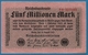 DEUTSCHES REICH 5 Millionen Mark 	20.08.1923	# 9D.027965  P# 105 - 5 Mio. Mark