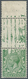 Großbritannien: 1913, ½d. Green, Top Marginal Vertical Pair, Showing Variety "top Stamp With Large P - Ungebraucht