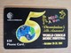 DOMINICA $ 20 ,-CHIPCARD , 5TH ANNUAL WORLD CREOLE MUSIC FESTIVAL 2001          Fine Used Card  ** 1579** - Dominica