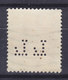 Denmark Perfin Perforé Lochung  (L45) 'LL' L. Levisioin Junr. A/S København Chr. X. 60. Geburtstag Stamp (2 Scans) - Abarten Und Kuriositäten