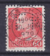 Denmark Perfin Perforé Lochung (F26) 'F.K.' Frederiksberg Kommune, København Fr. IX. Stamp Deluxe KØBENHAVN Cancel !! - Variedades Y Curiosidades