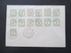 Luxemburg 1940 Portomarken Nr. 10 - 22 Insgesamt 13 Werte Auf Blanko Umschlag Stempel Luxembourg Ville - Segnatasse