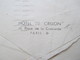 Frankreich 1937 Säerin EF Brief Aus Paris Nach Dayton Ohio Umschlag Des Hotel De Crillon 10, Place De La Concorde Paris - Briefe U. Dokumente