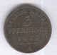 3 Pfennige 1863 A Allemagne Prusse - TTB+ - Other & Unclassified