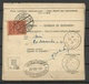 LETTLAND Latvia 1931 Postal Money Order To France With Latvia And France Stamps - Lettland