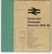 Dépliant En 24 Volets (recto-verso) British Rail Passenger Network May 1979 To May 1980 - Europe