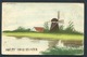 1908 -  Muiderberg (Noord Holland )-  Molen Naardenmeer - Moulin , Mill. Postmark Muiderberg .holland - Naarden