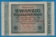 DEUTSCHES REICH 20 Milliarden Mark  	01.10.1923	# UB-32 033745 P# 118c - 20 Miljard Mark