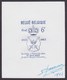 Essai - épreuve Du Coin Définitif Type N°1248 "350e Anniversaire Escrime" Sur Papier Blanc Lisse, Impression Bleu Noir - Proofs & Reprints
