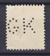 Denmark Perfin Perforé Lochung (G21) 'GK' Gentofte Kommune, Charlottenlund Chr. X. Stamp (2 Scans) - Variedades Y Curiosidades