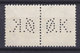 Denmark Perfin Perforé Lochung (Ø08) 'Ø.K.' Det Østasiatiske Kompagni East Asiatic Company Pair Of Chr. Stamps (2 Scans) - Errors, Freaks & Oddities (EFO)