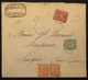 Lettre Recommandé Mixte Sage/blanc/mouchon à 85c N°104, 111, 117 Paire Obl De Rodez Pour Septfonds Pas Si Courant RR - 1898-1900 Sage (Type III)