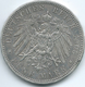 Prussia - Wilhelm II - 1906 A - 5 Mark - KM523 - Scarce - 2, 3 & 5 Mark Zilver