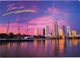 TAMPA - Floride - U.S.A- The Tampa Skyline And A Colorful Night Sky -  1997- Scans Recto Verso - Tampa
