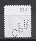 Canada - Kanada 1954 Y&T N°271 - Michel N°294 (o) - 5c Elisabeth II - Perforé CPR - Perfins