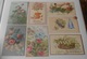 Lot 15 Cartes Postales Fantaisies Gaufrée - Fleurs - Plantes - Autres & Non Classés