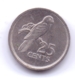 SEYCHELLES 1982: 25 Cents, KM 49 - Seychelles