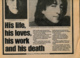 DAILY MIRROR (1981), SPECIAL ISSUE, TRIBUTE TO JOHN LENNON, HIS LIFE, HIS LOVES, HIS WORK AND HIS DEATH, THE BEATLES - Other & Unclassified