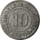 Monnaie, Allemagne, Kleingeldersatzmarke, Lüneburg, 10 Pfennig, TTB, Zinc - Monétaires/De Nécessité