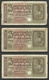 Deutschland Occupation Bank Note 20 Reichsmark Serie A & G & H - Segunda Guerra Mundial